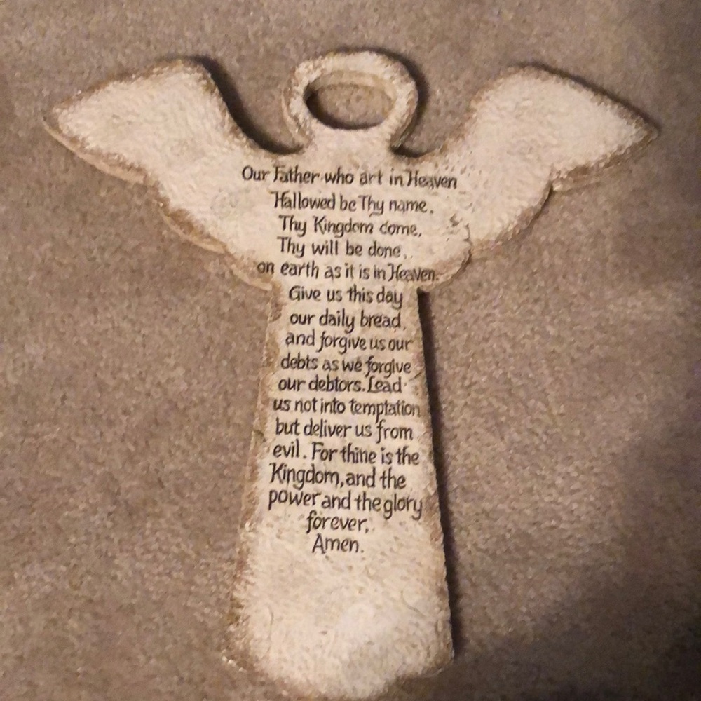 CROSS-ANGEL-LORD SCRIPTURE-WALL DECOR